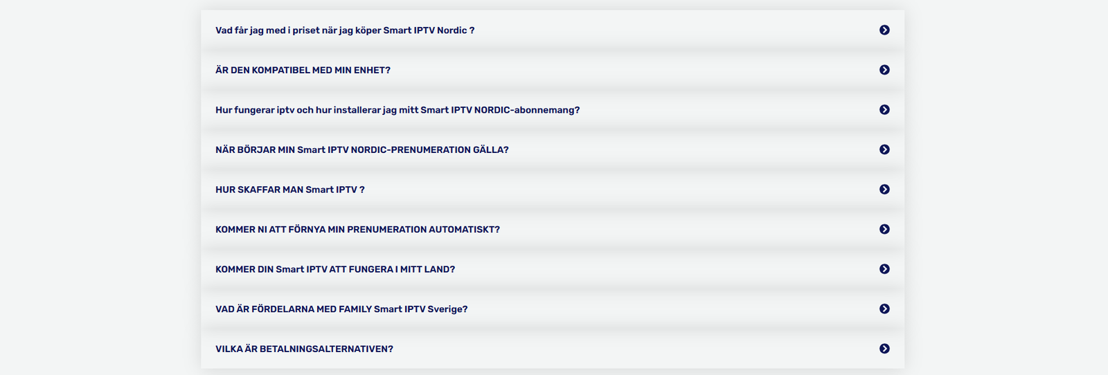 Svar om Smart IPTV abonnemang och betalning